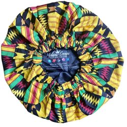 yellow-kente-pattern-satin-bonnet