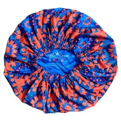 orange-teal-floral-sleeping-cap